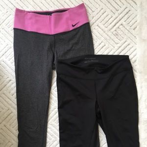 Good Cond Nike & Champion Cropped Workout Pants